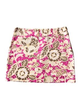 Vintage J. Crew Mini Skirt Womens 4 Y2K Pink Floral Fairy Feminine Romantic Boho